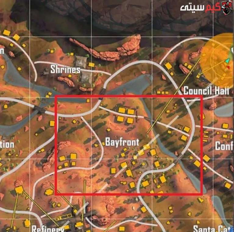 Bayfront یکی از بهترین نقاط فرود در فری فایر مکس
