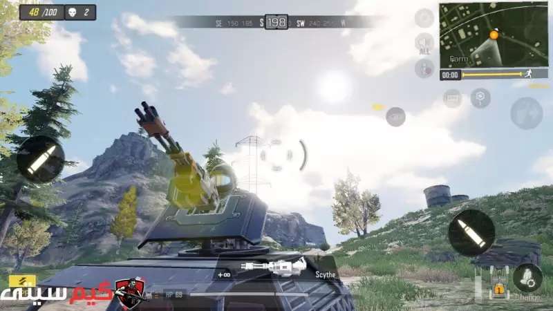 ماشینی با یک minigun، از ویژگی‌های بتل رویال کالاف دیوتی موبایل