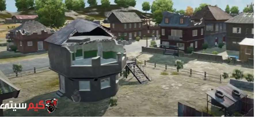 ساختمان‌های Pochinki در Erangel سال ۲۰۵۱