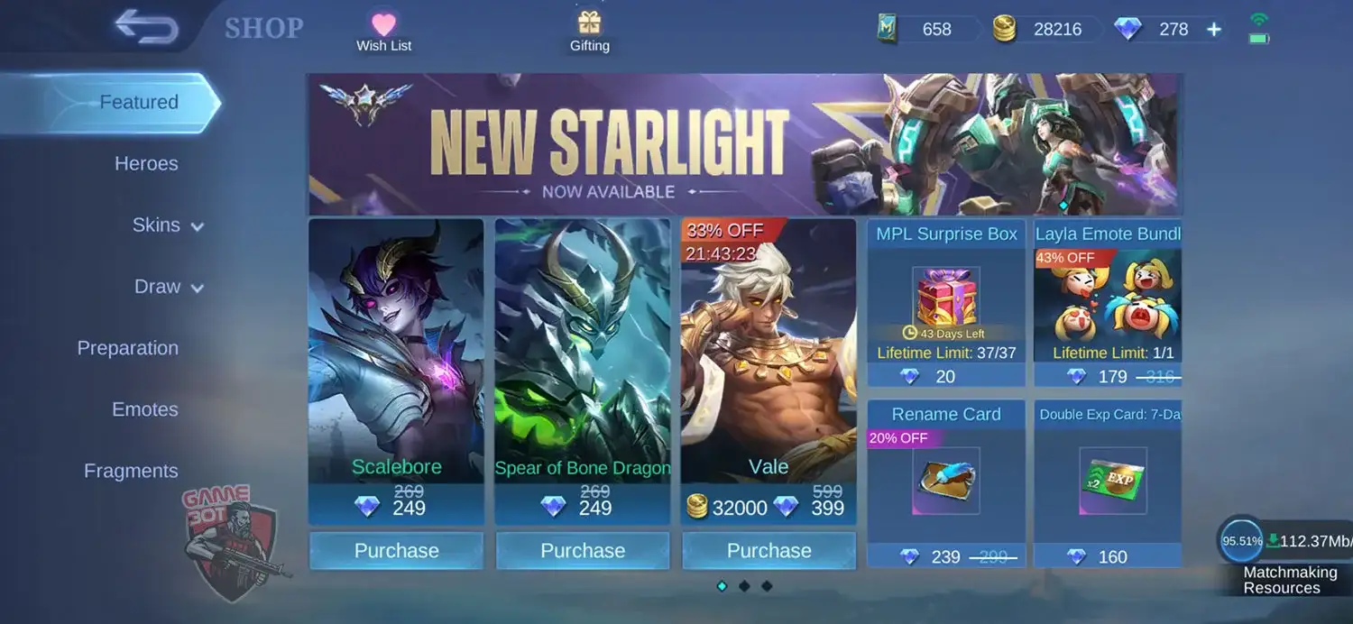 خرید الماس Mobile Legends