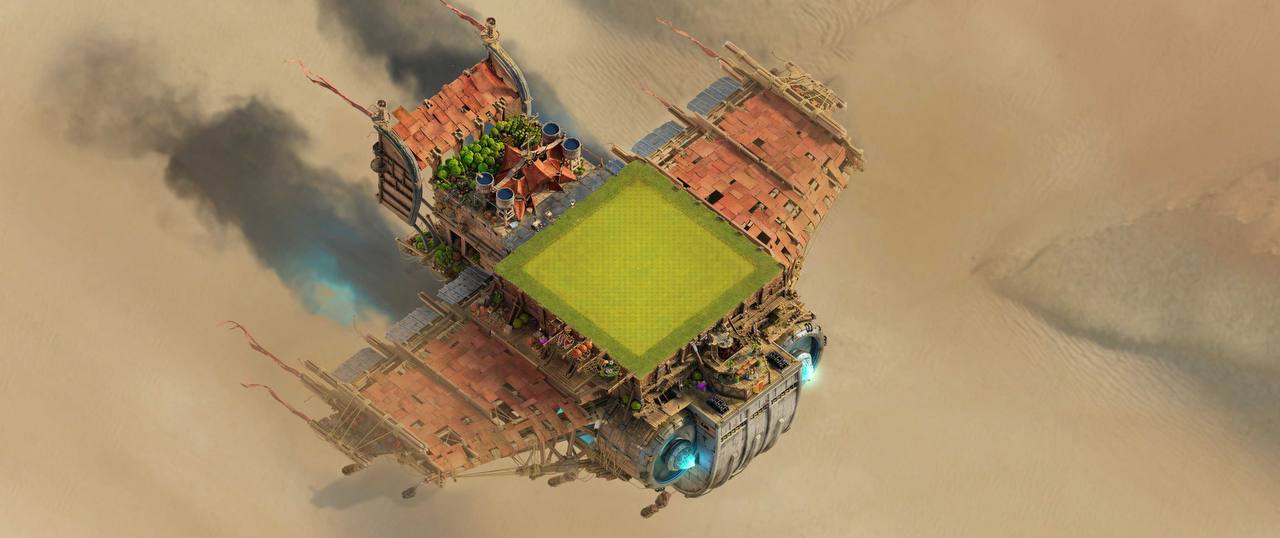 نمای کامل از منظره سرزمین ویران کلش اف کلنز