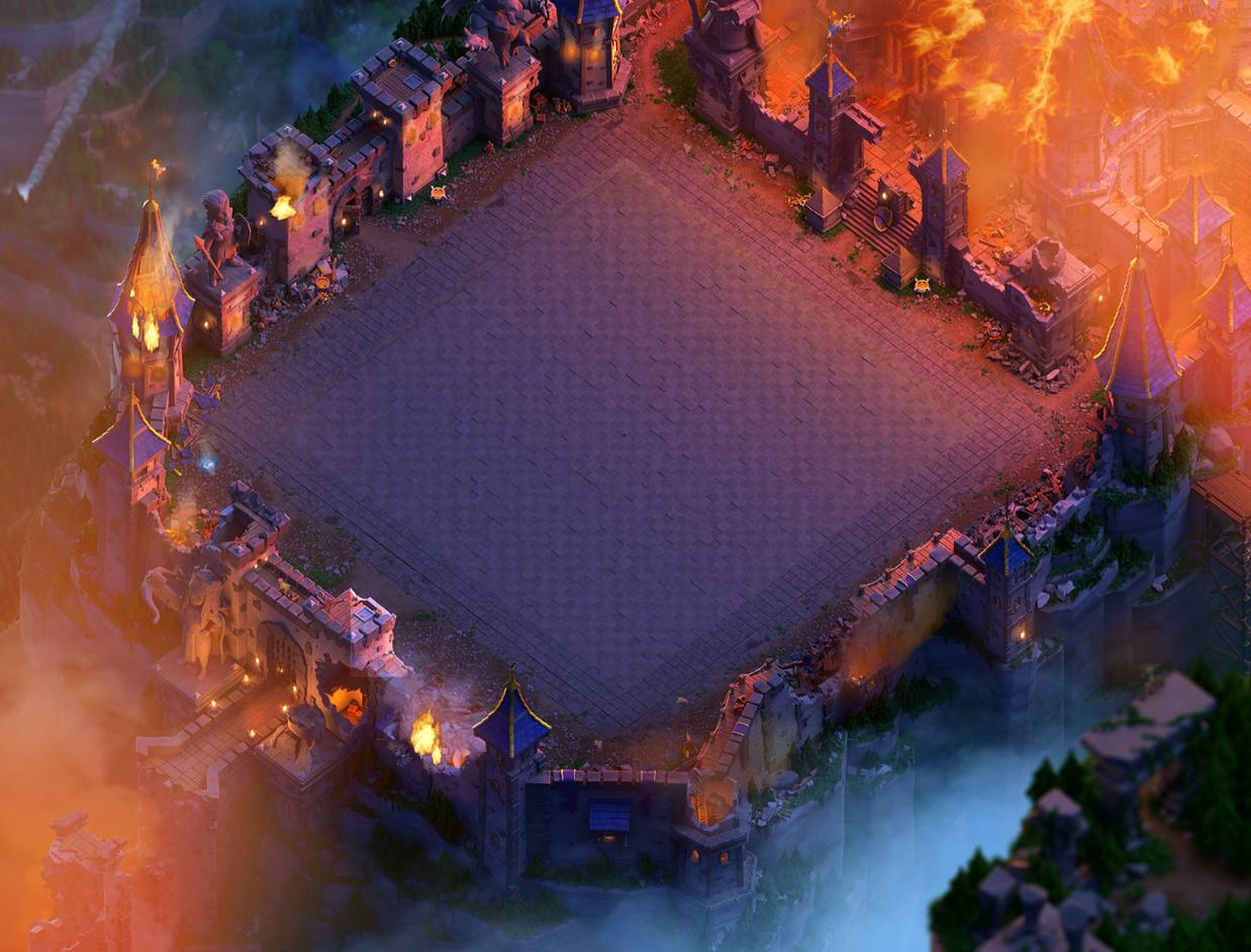 نمایی از منظره وار پادشاهی ویران شده