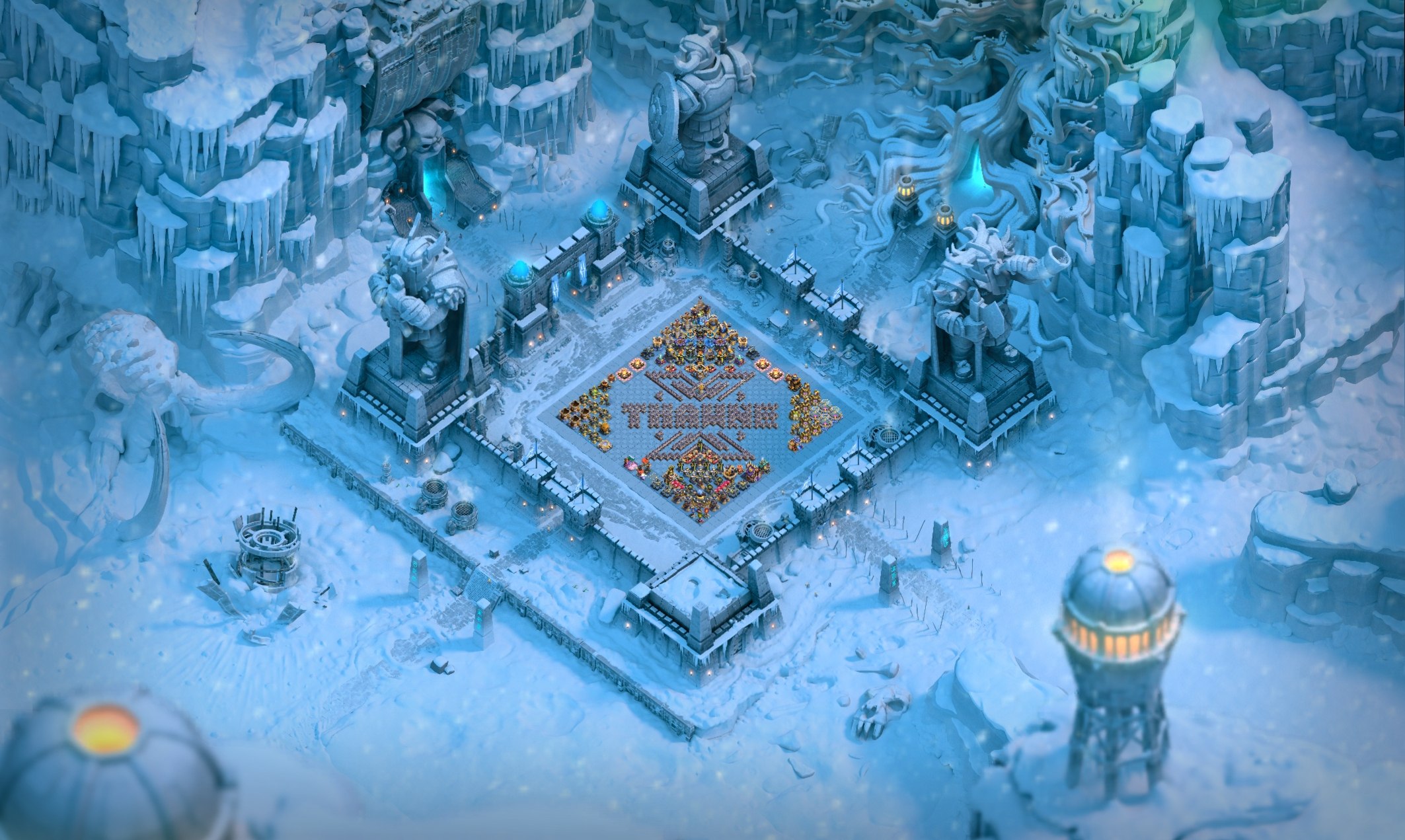 نمای کامل از منظره عصر یخبندان کلش اف کلنز